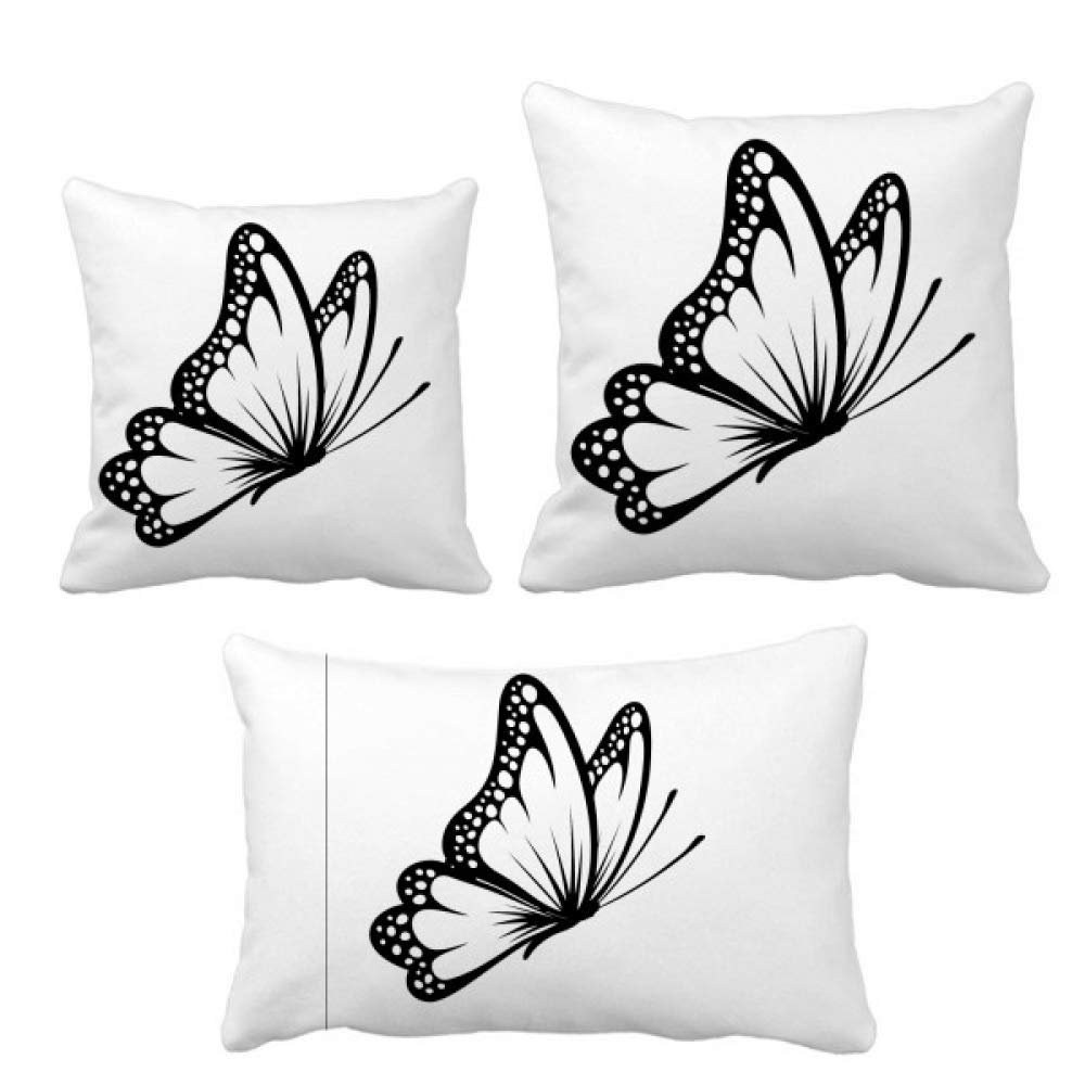 Coussin vintage papillon en noir pour harmoniser une decoration interieure terne