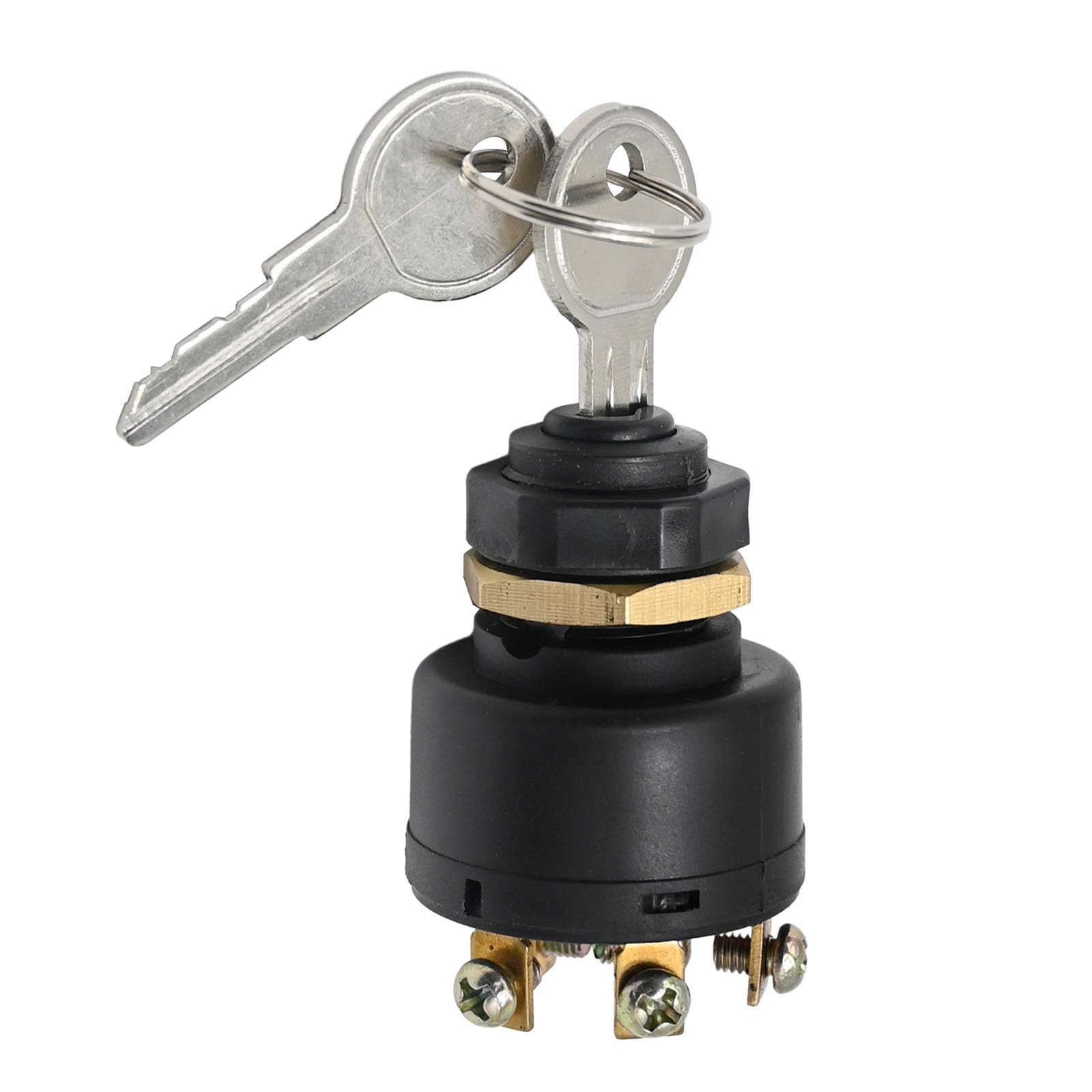 CADUFUELLY Marine Ignition Switch with Keys Push to Chock Replacement for MP41000 Sierra Models, Marine Piezoresistive Ignition Switch, Replaces 87-