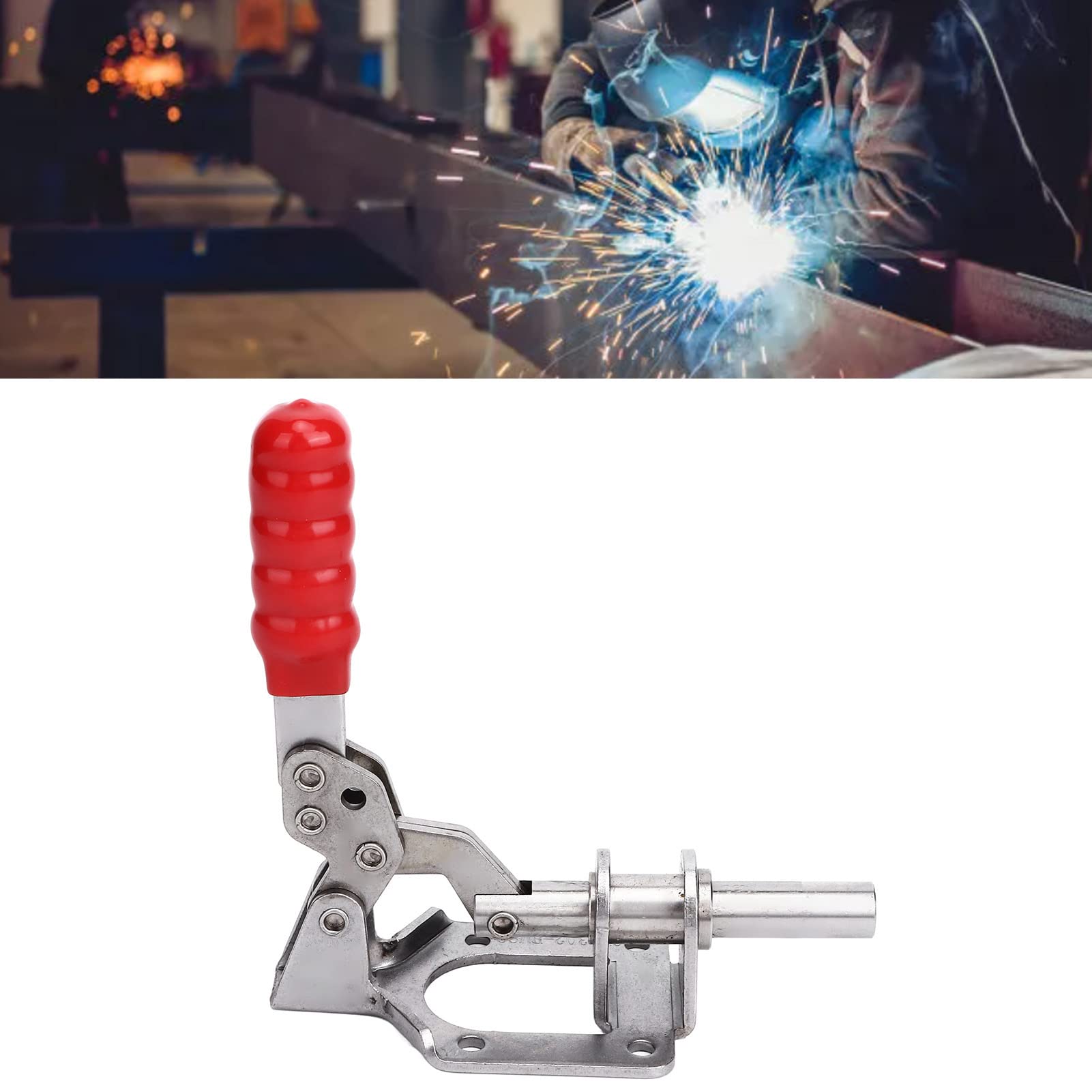 Zacisk Przegubowy Push Pull, Zacisk Szybkozłączny 302F Siła Mocowania 136 Kg do Spawania, Instalacji Sprzętu, Stal Nierdzewna