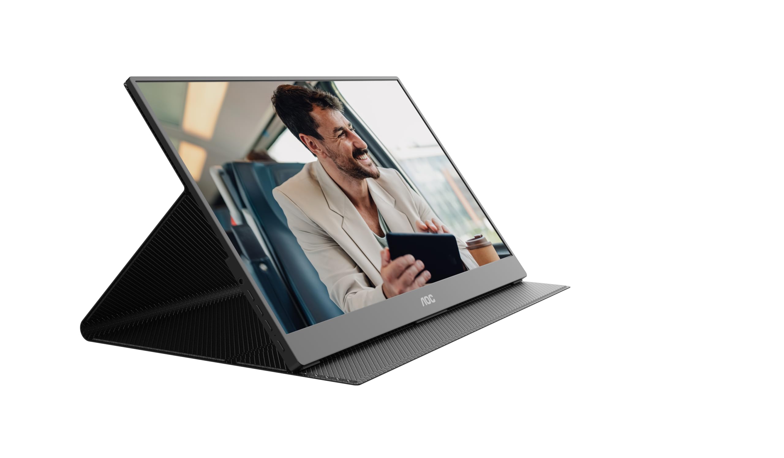 AOC 16T20E2 Monitor FHD 40.6 cm 60 Hz, panel IPS, 5 ms GtG, głośniki, (1920 x 1080 HDMI 1x Mini HDMI USB Hub) czarny