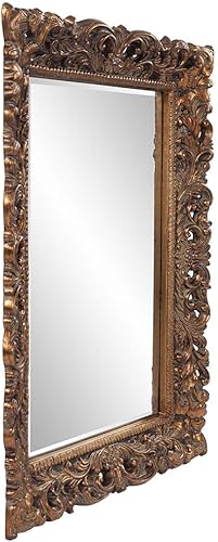 Miniatura 3 de Howard Elliott Barcelona - Espejo de pared rectangular con marco para colgar resina dorada antigua espejo de diseño tradicional para el hogar sala