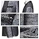 KUDORO Herren Anzüge Slim Fit 3-Teilig Paisley für Hochzeit Business Party Eine Knöpfe Jacquard Smoking Herrenanzug Sakko Weste Hose(Silber,3XL)