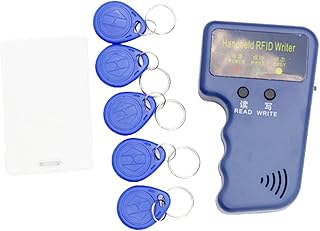 Handheld RFID Reader Writer, ID Writer 125KHZ ID Card Reader Writer ID Card Duplicator for Household Office