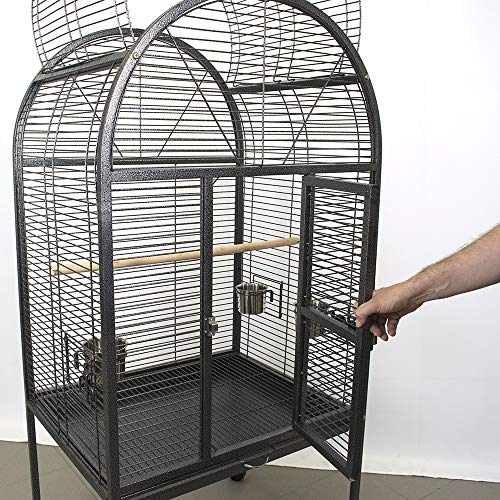 Pet's Solution Voliera Gabbia pappagalli con Ruote...