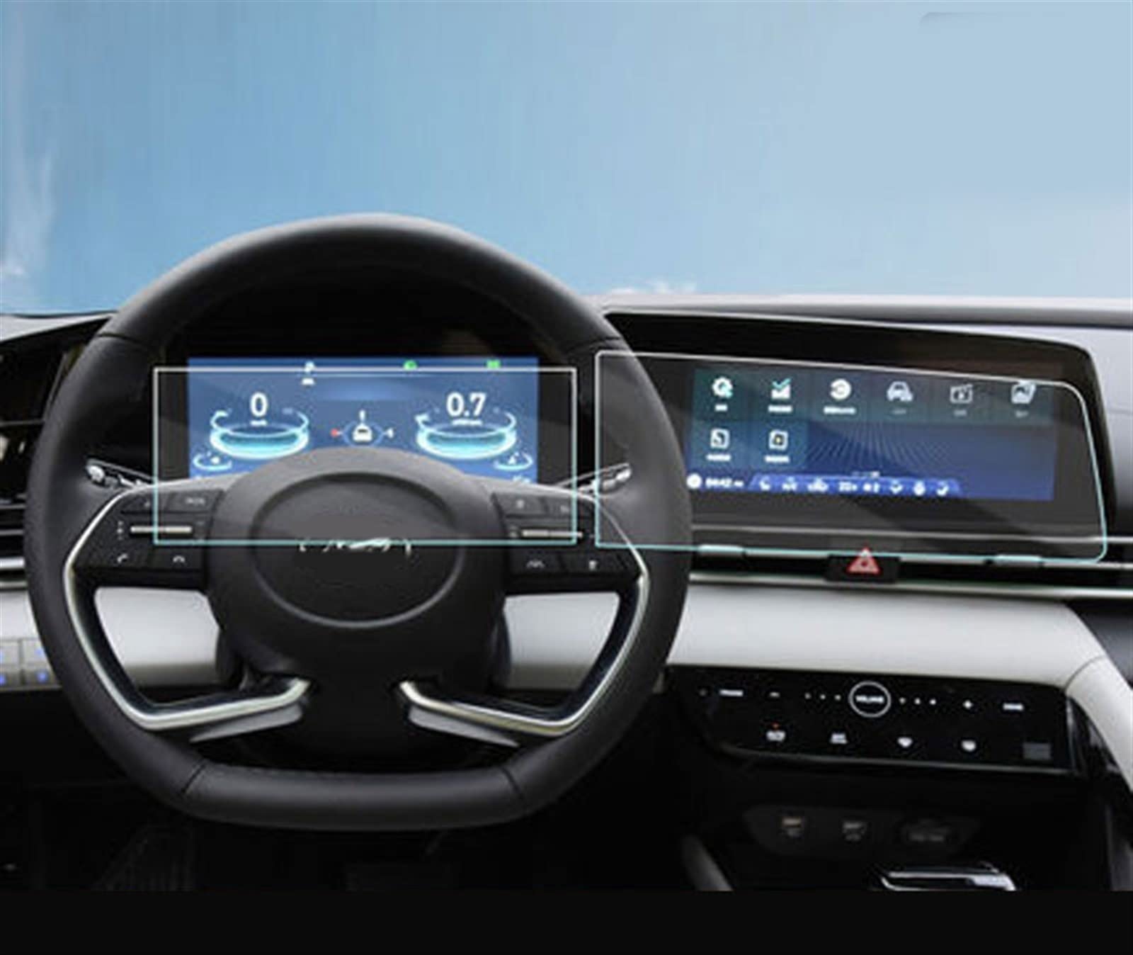 Film Écran Hyundai Elantra 2021 de Navigation en Verre Trempé