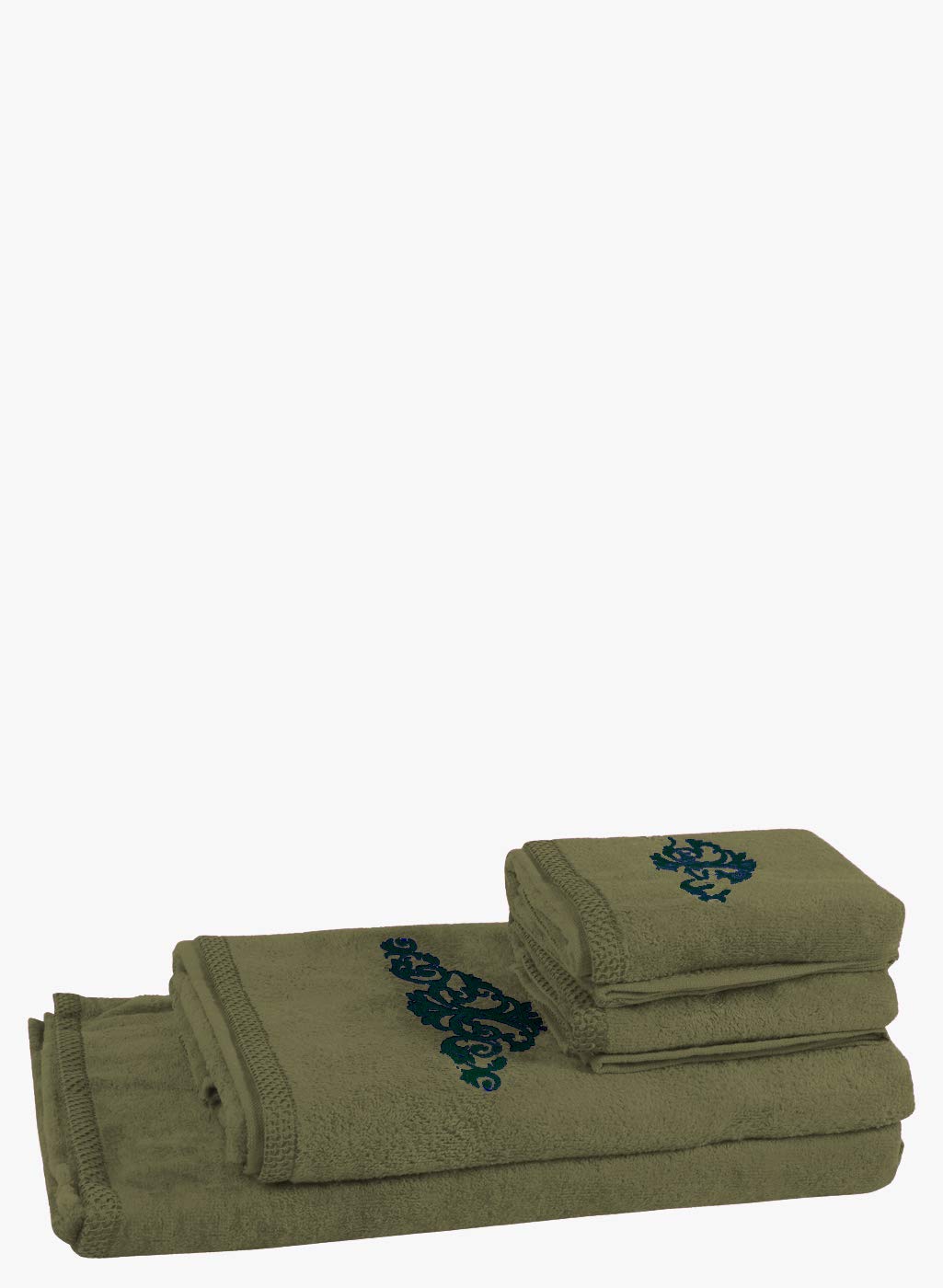 Bombay Dyeing Tulip Collection 100% Cotton Towels Set of 4 Pc (Brown)