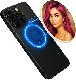 Espelho Magnético para Selfie, Acessório para Câmera Traseira do Celular, com Aro Magnético, para Live, Vlog e Fotos