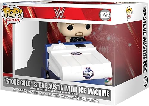 Funko Pop! Ride Super Deluxe Stone Cold Steve Austin Austin Zamboni - WWE - Figura de vinilo coleccionable - Idea de regalo - Producto oficial -