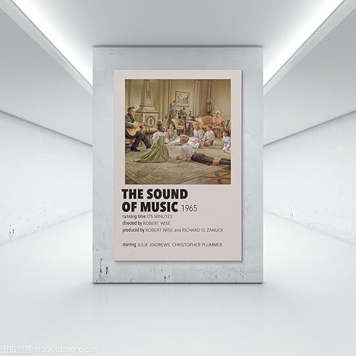 Miniatura 7 de CLBCIHWFN The Film Sound of Music - Pósteres artísticos musicales de cine retro para habitación, estética y arte de pared, póster de decoración de