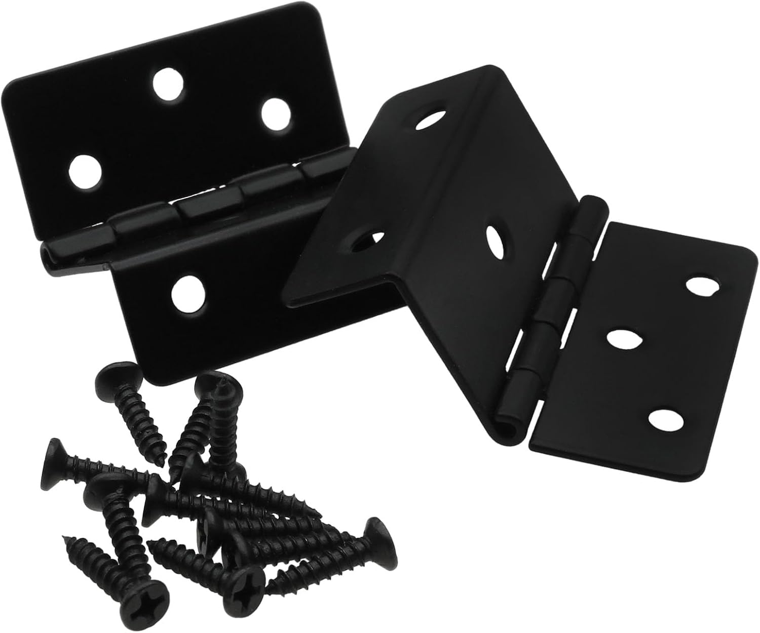 4 PCS Three Fold Retro Hinge Chest Hinges Hardware Three Fold Hinges Three Fold Vintage Box Hardware (with Screws) for Doors Cabinets Furniture Jewelry Boxes Vintage Jewelry Boxes image 3