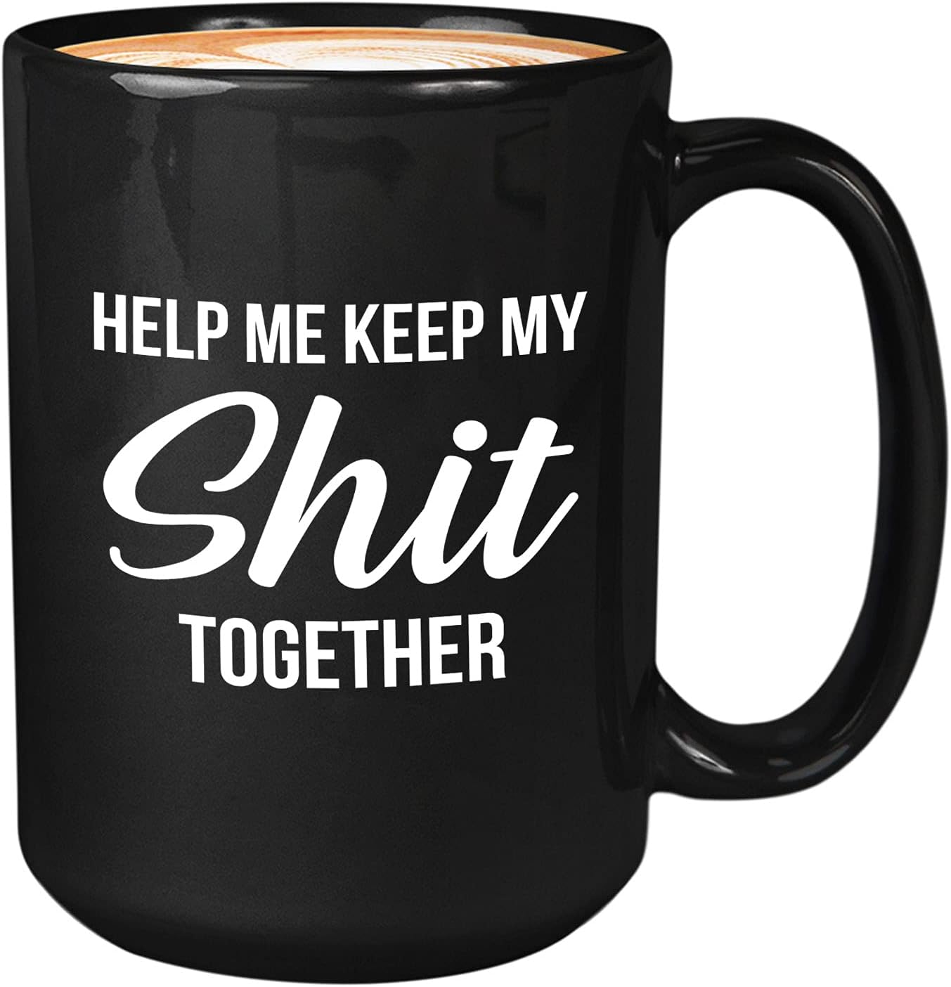 Bubble Hugs Proposal Coffee Mug 15oz Black - Help Me Keep My S Together - Wedding Day Invitation Bridesmaid Maid Of Honor Matron of Honor Walk Me Down The Aisle