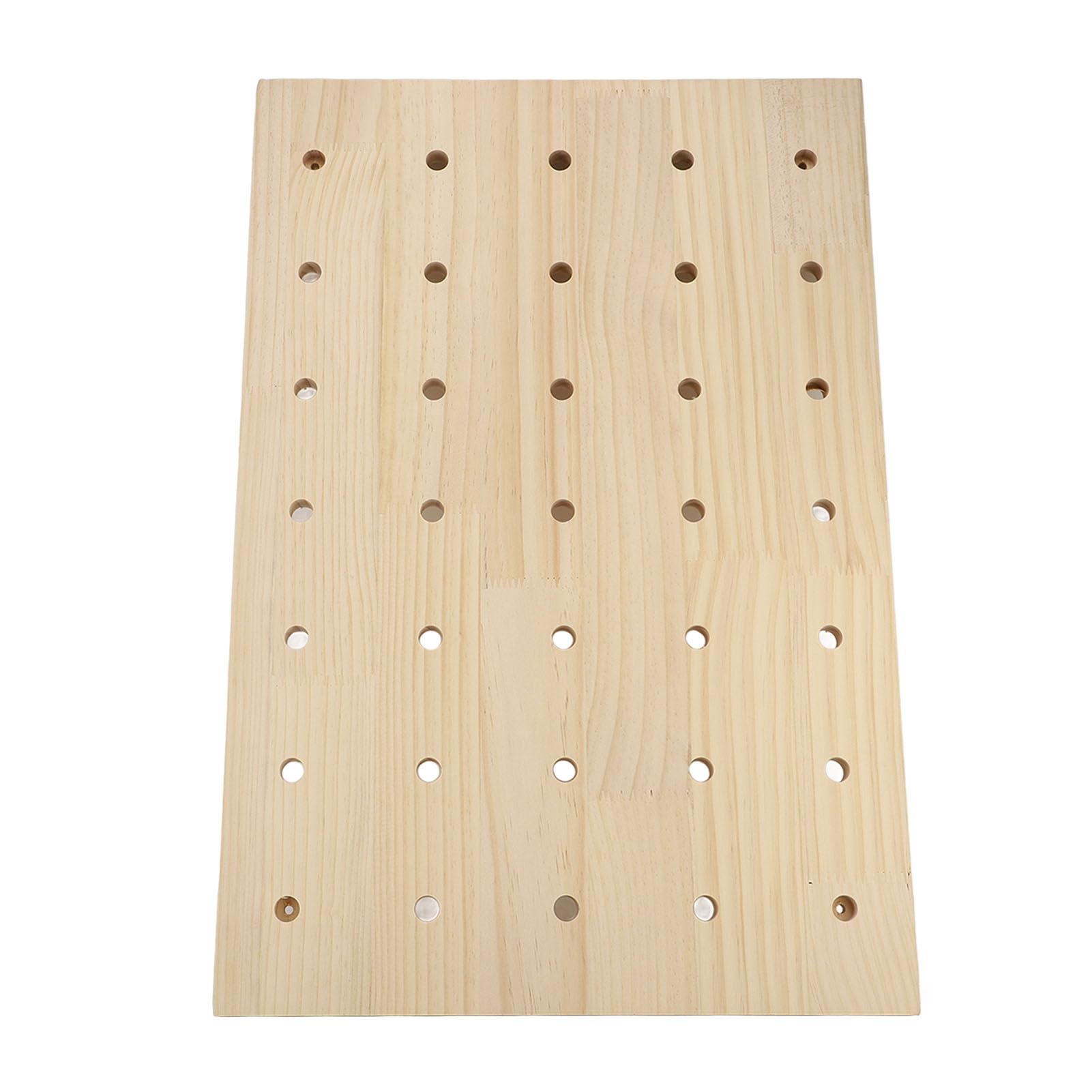 Rengue Tablero Perforado de Madera, Organizador de Panel de Almacenamiento de Pared de 40x60cm con Kit de Tablero Perforado Personalizable para Botellas, Tazas y Plantas