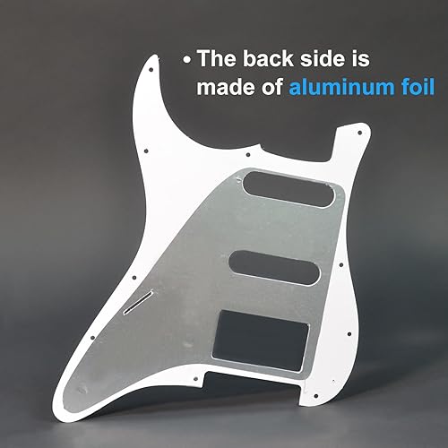 Miniatura 4 de SAPHUE HSS - Juego de 11 agujeros para guitarra eléctrica Strat y placa trasera para Fender US  México, piezas de guitarra de estilo moderno