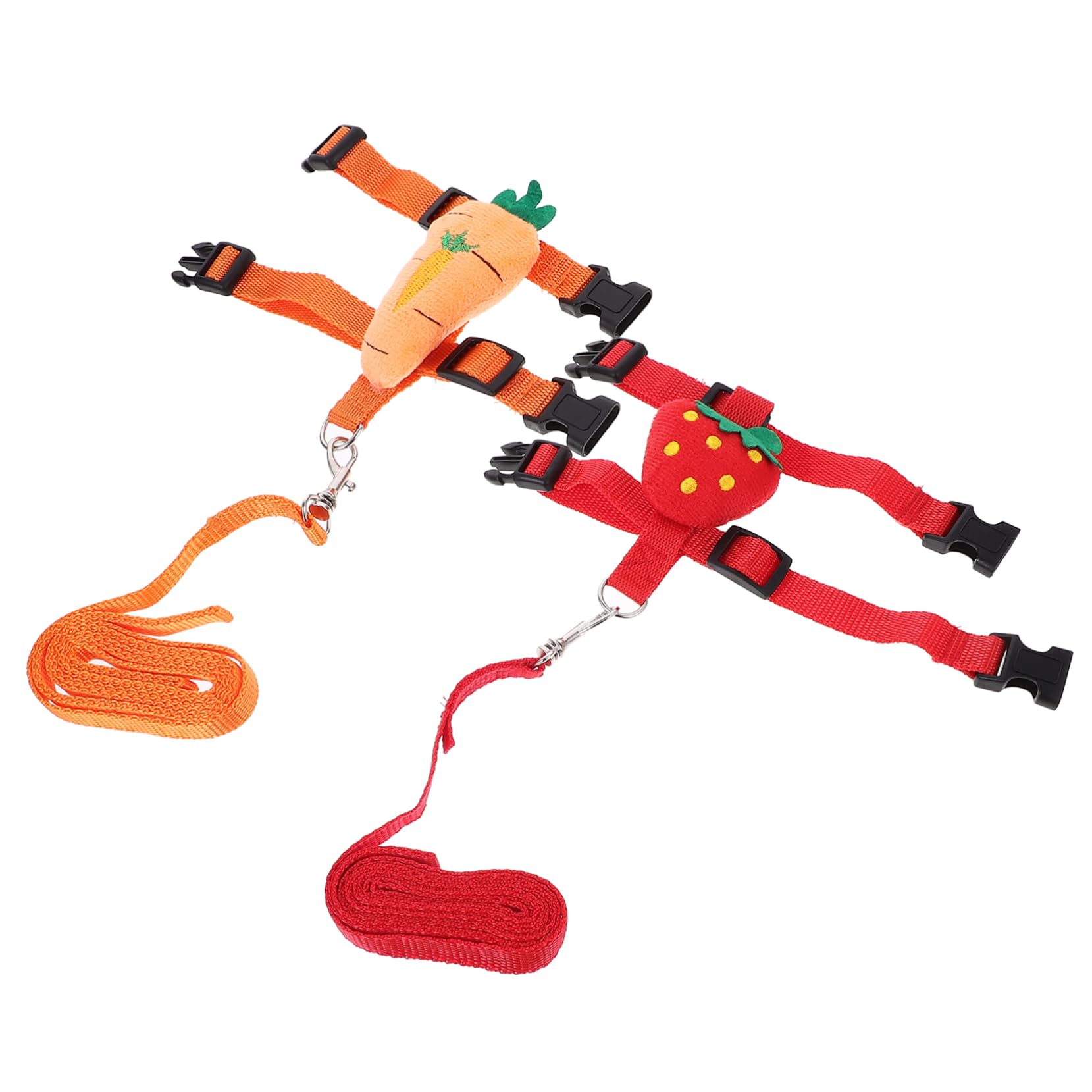 POPETPOP 2 Sets Pet Leash Suit Small Bunny Bunnies Harness for Escape Accessories Rabbit and Leash Adjustable Indoor Training Collars Polyester