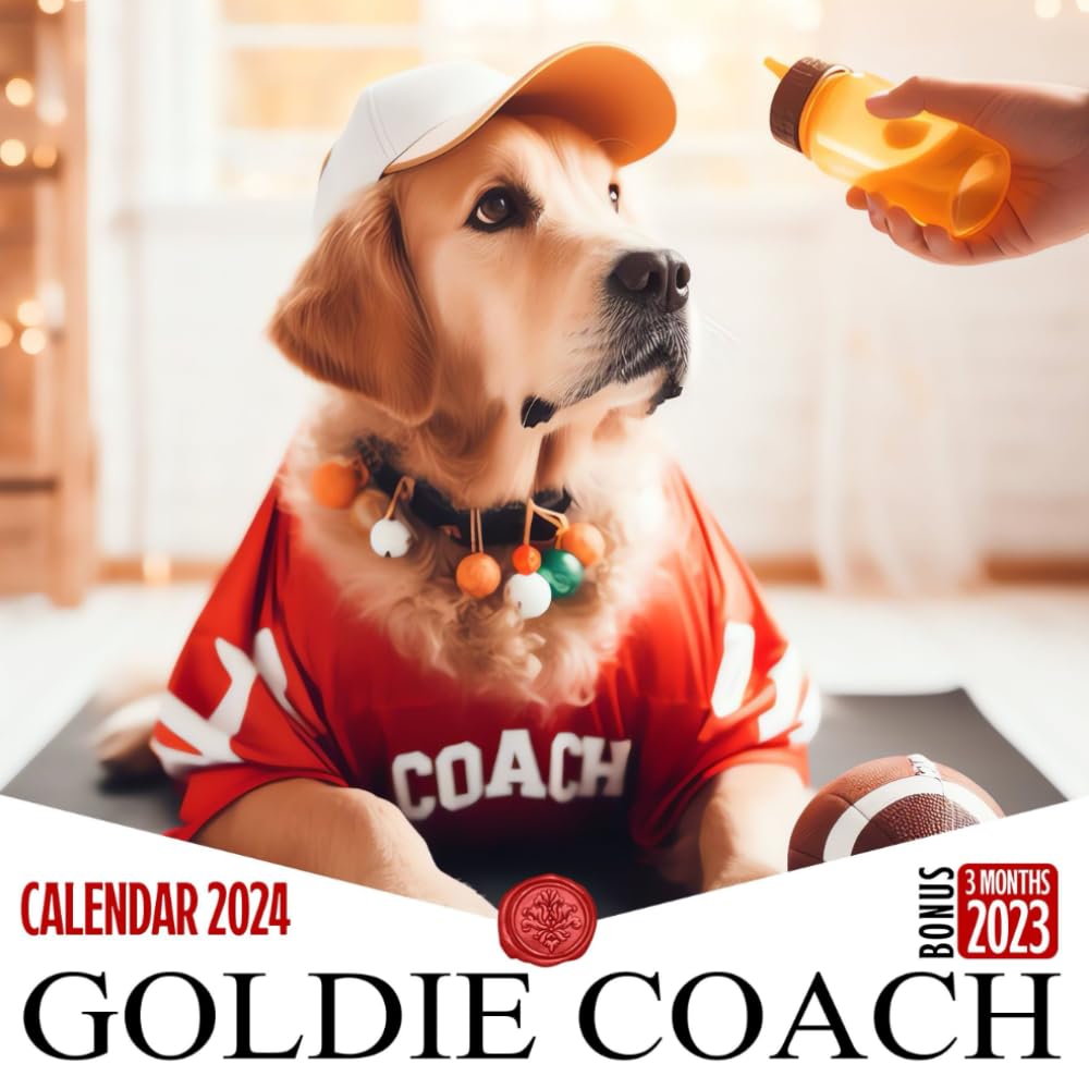 Goldie Coach Calendar 2024: Jan 2024 to Dec 2024, Bonus 3 Months last 2023, 15 Months of Goldie Coach, Thick & Sturdy Paper, Great Gift For ... Major US Holidays, Kalendar, Calendrier