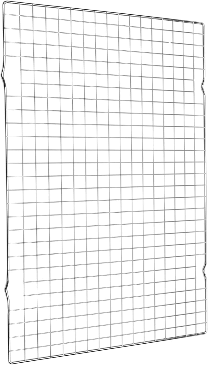 Cooling Rack for Baking, 16x10 Inches Baking Rack, Thick Wire Cookie Rack for Cooking, Roasting, Grilling, Drying, Oven Safe, Fits Half Sheet Pan