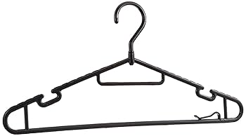 Amazon.co.jp: くるっとハンガー 10本組 ブラック 8-15 : ホーム