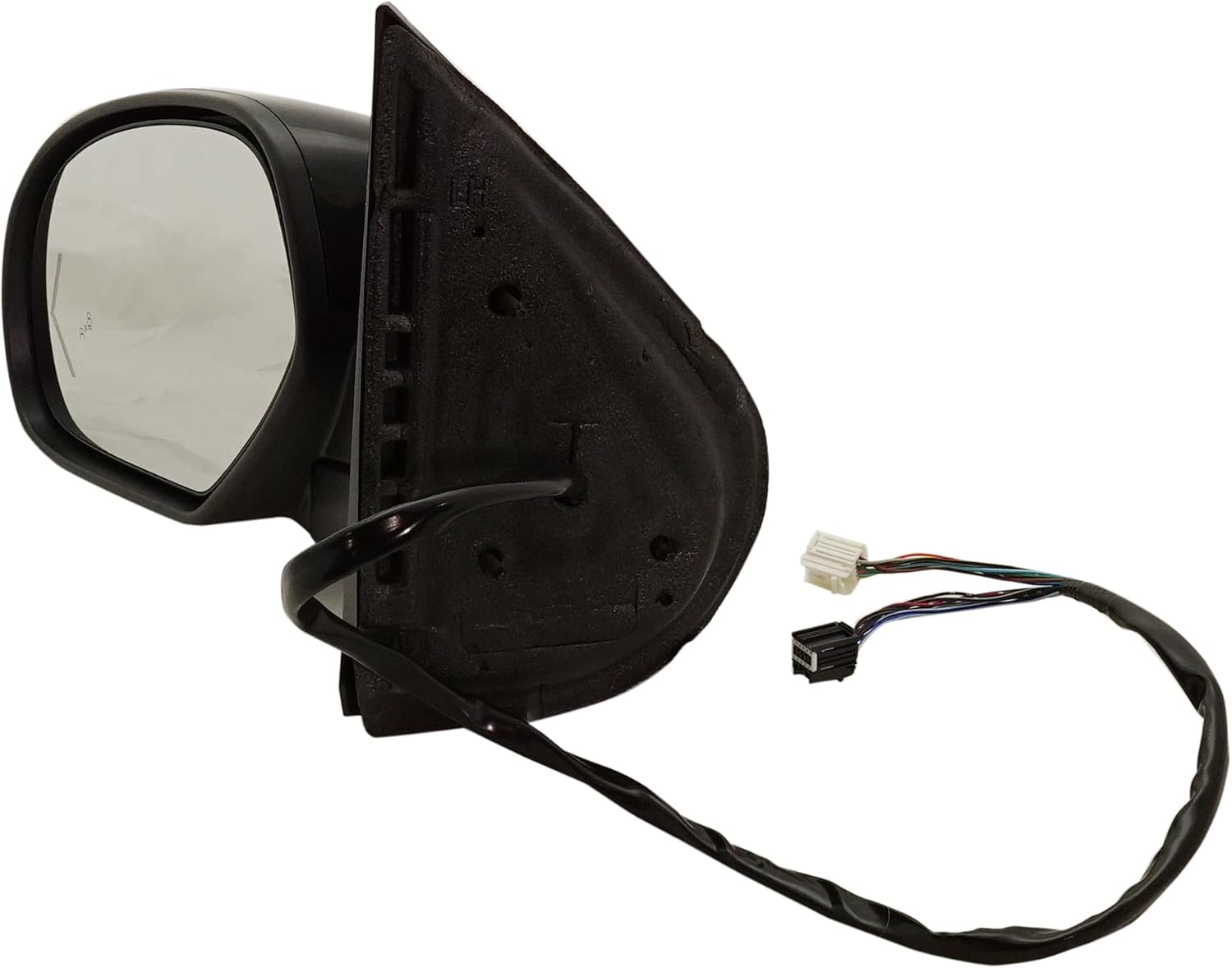 Kool Vue Driver Side Power Heated Mirror for Chevrolet Tahoe, Suburban 1500 GMC Yukon 2007-2014, Car Blind Spot Mirror, Power Fold, Signal Light, Blind Spot Monitor, Memory, Puddle Lamp Textured