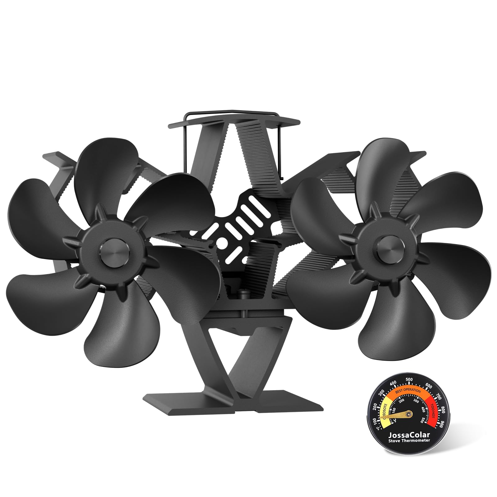 Amazon.com: JossaColar Wood Stove Fan Heat Powered | 12-Blade Non