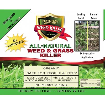 Natural Armor Weed and Grass Killer All-Natural Concentrated Formula. Contains No Glyphosate (16 Ounce Pint)