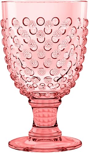 TarHong Hobnail - Vaso de plástico de alta calidad, para bebidas y copas, color rosa