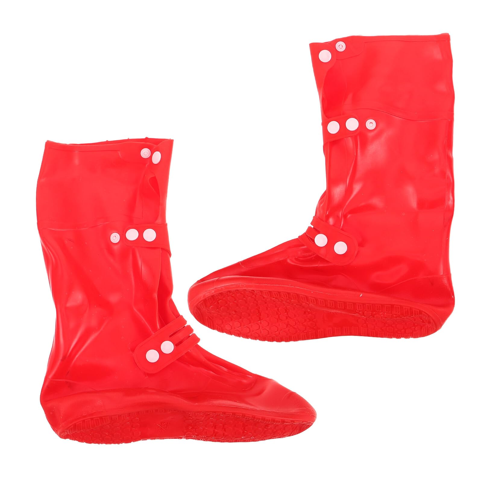 Alasum Guêtres de Randonnée Imperméables Anti-Sable Taille L 590 Grandes Longues Rouges, Couvre-Chaussures Robustes pour Randonnée et Protection Désert, Couvre-Pieds Antidérapants