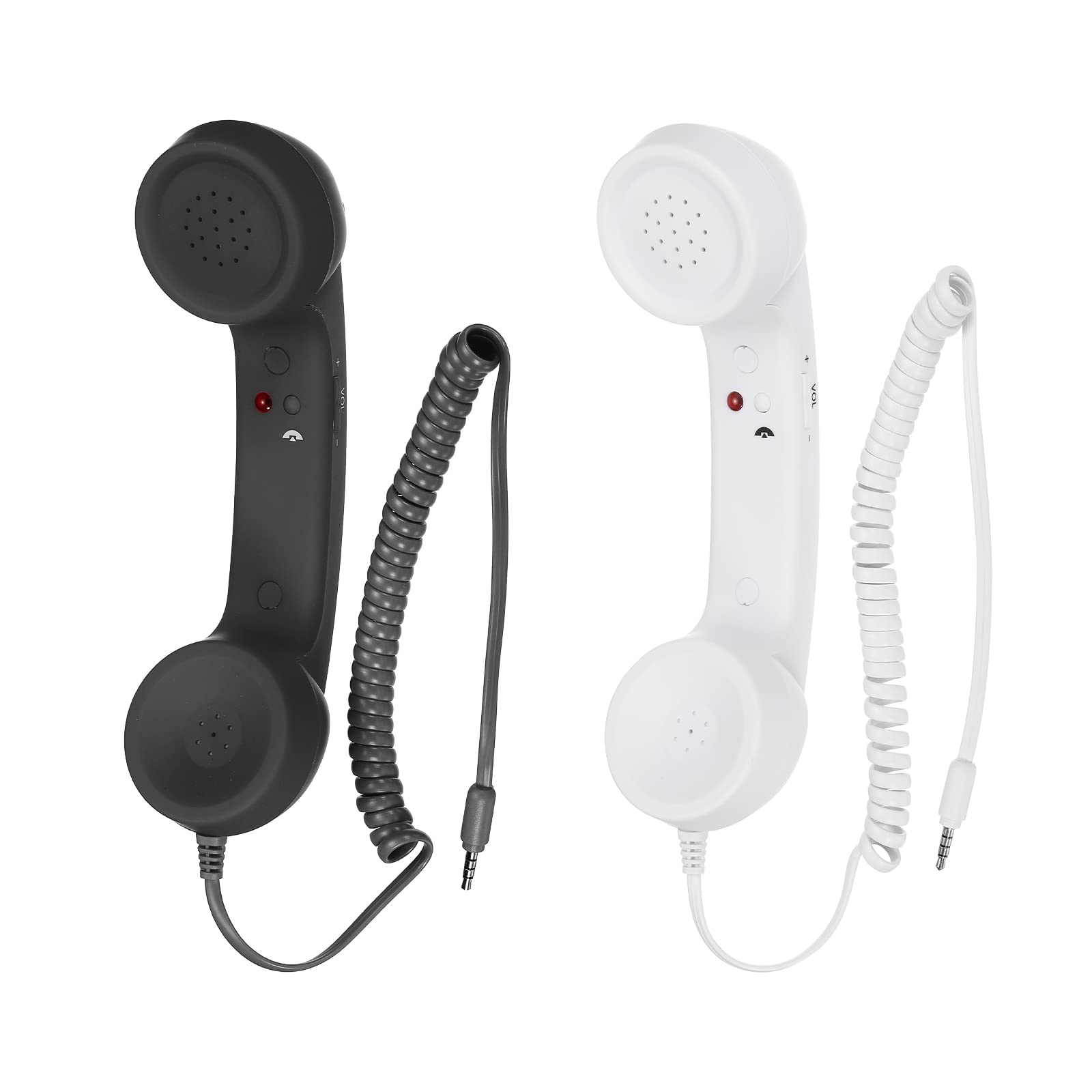 Retro Telephone Handset Wireless Phone Telephone Receiver For Microphone Speaker Matte Pink