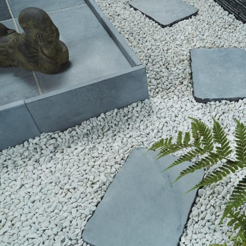Pas Japonais Pierre Bleue 43 x 32 x 3,5 cm - Gris Bleu (Lot de 1)