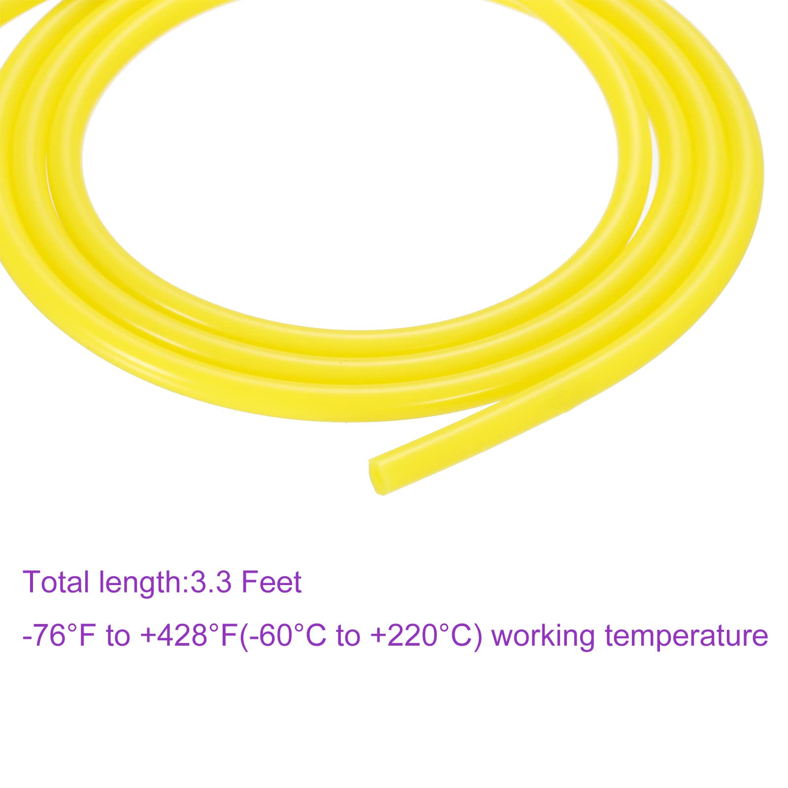 Silikonschlauch Vario Meterware ID 10mm - gelb - Unterdruckschlauch
