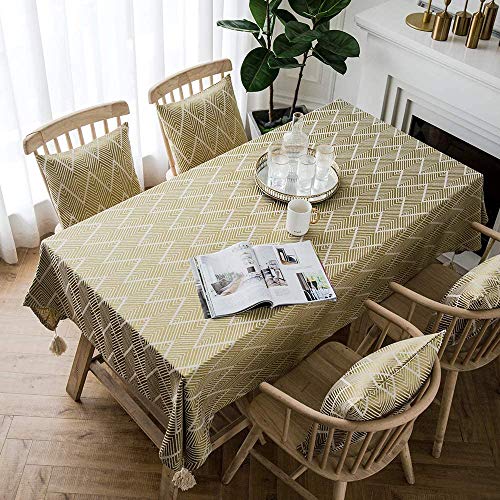 Nappe rectangulaire pour décoration de table de cuisine et repas de famille