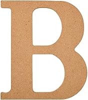 Vista 45 de Plaid Letra de madera sin acabar, 20,3 cm de superficie de madera perfecta para proyectos de bricolaje, manualidades y artes, 63594