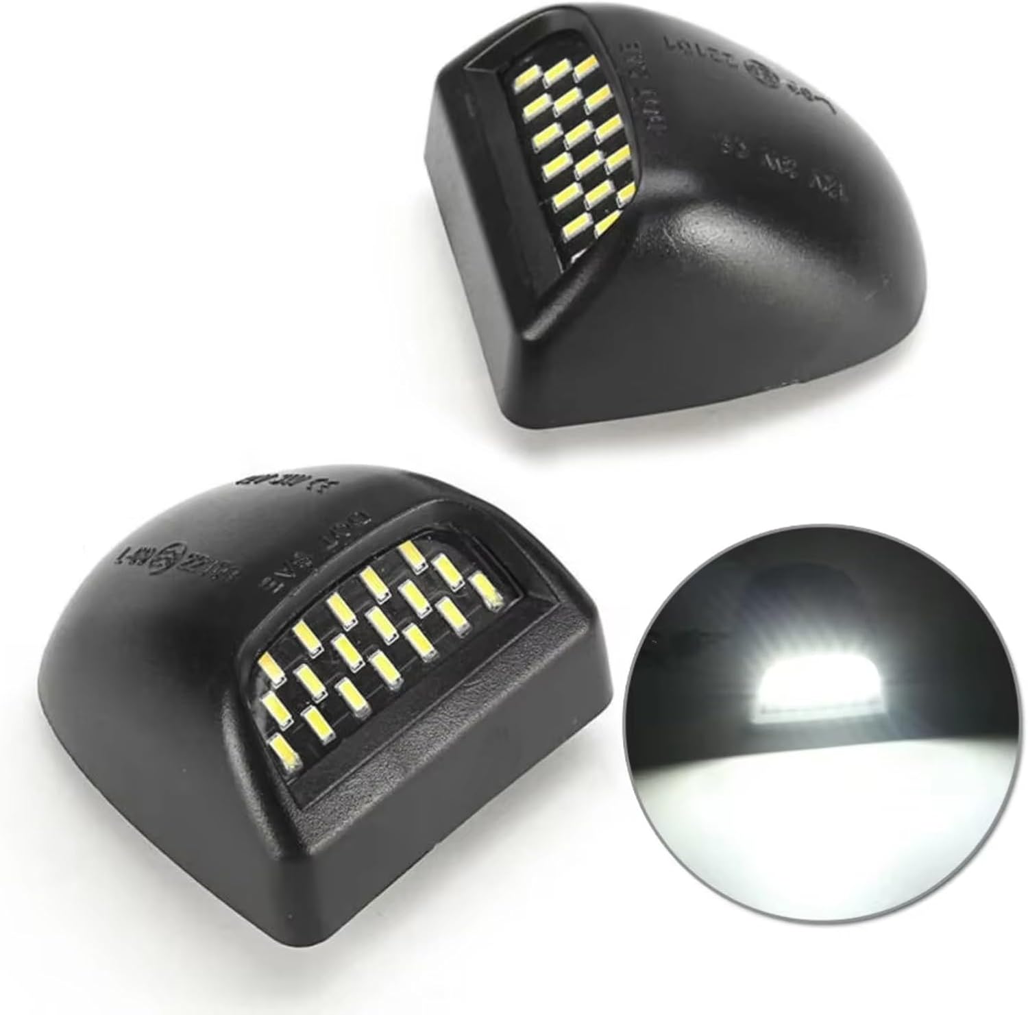 Car Plate Light Compatible with Cadillac for Escalade EXT 2002 2003 2004 2005 2006 2007 2008 2009 2010 2011 2012 2013 Number Lamp License Plate Light