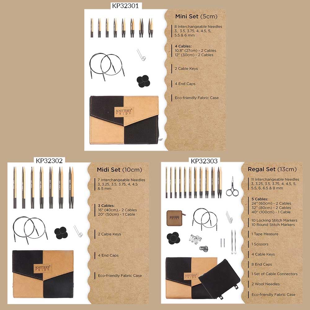 Set de Agujas Circulares Intercambiables Knitter's Pride Day & Nite Midi
