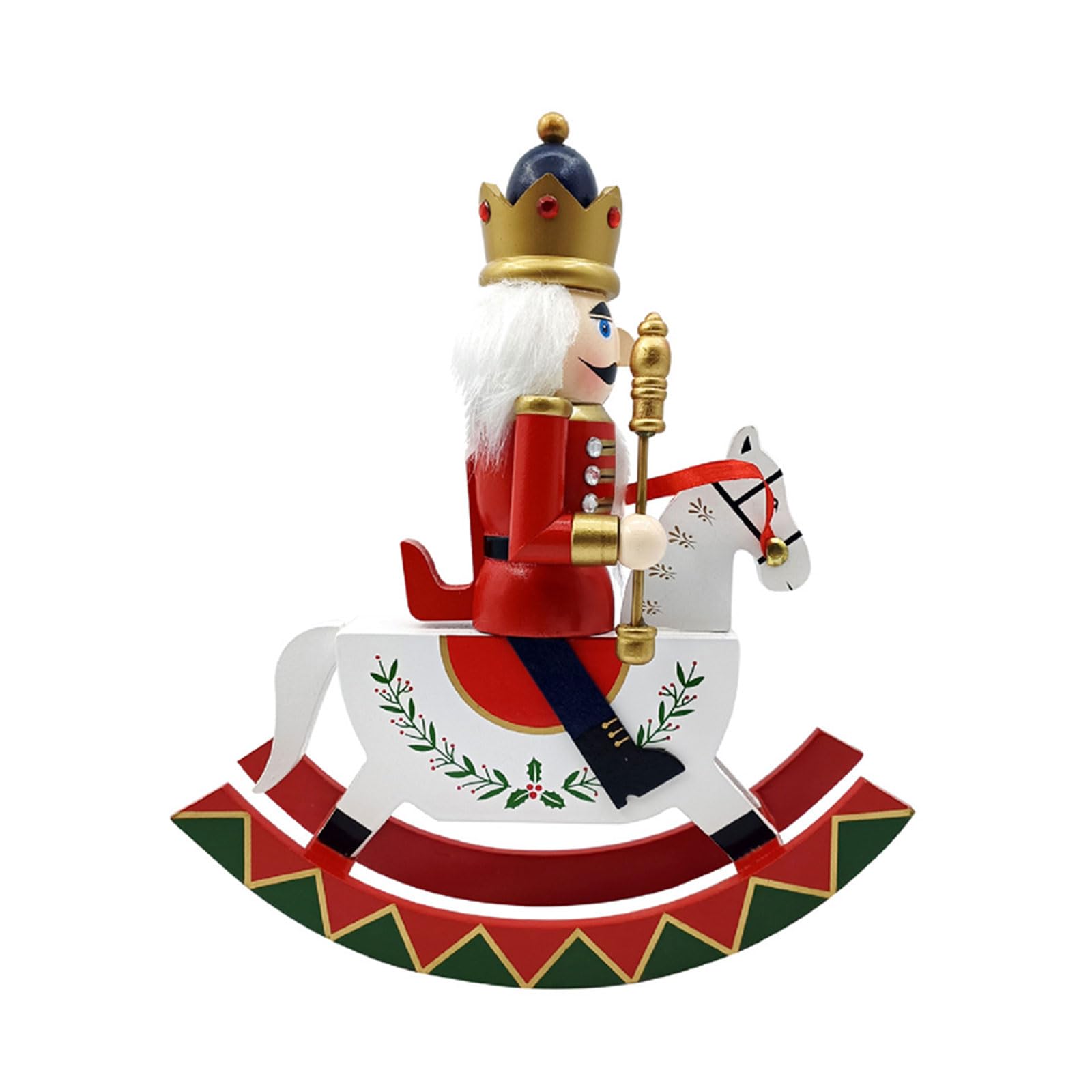Elnwnnkc Christmas Theme Figurine Wood Decorations Statue for Unique Desktops Ornament Tabletop Decorative Sculpture Holiday Figurine