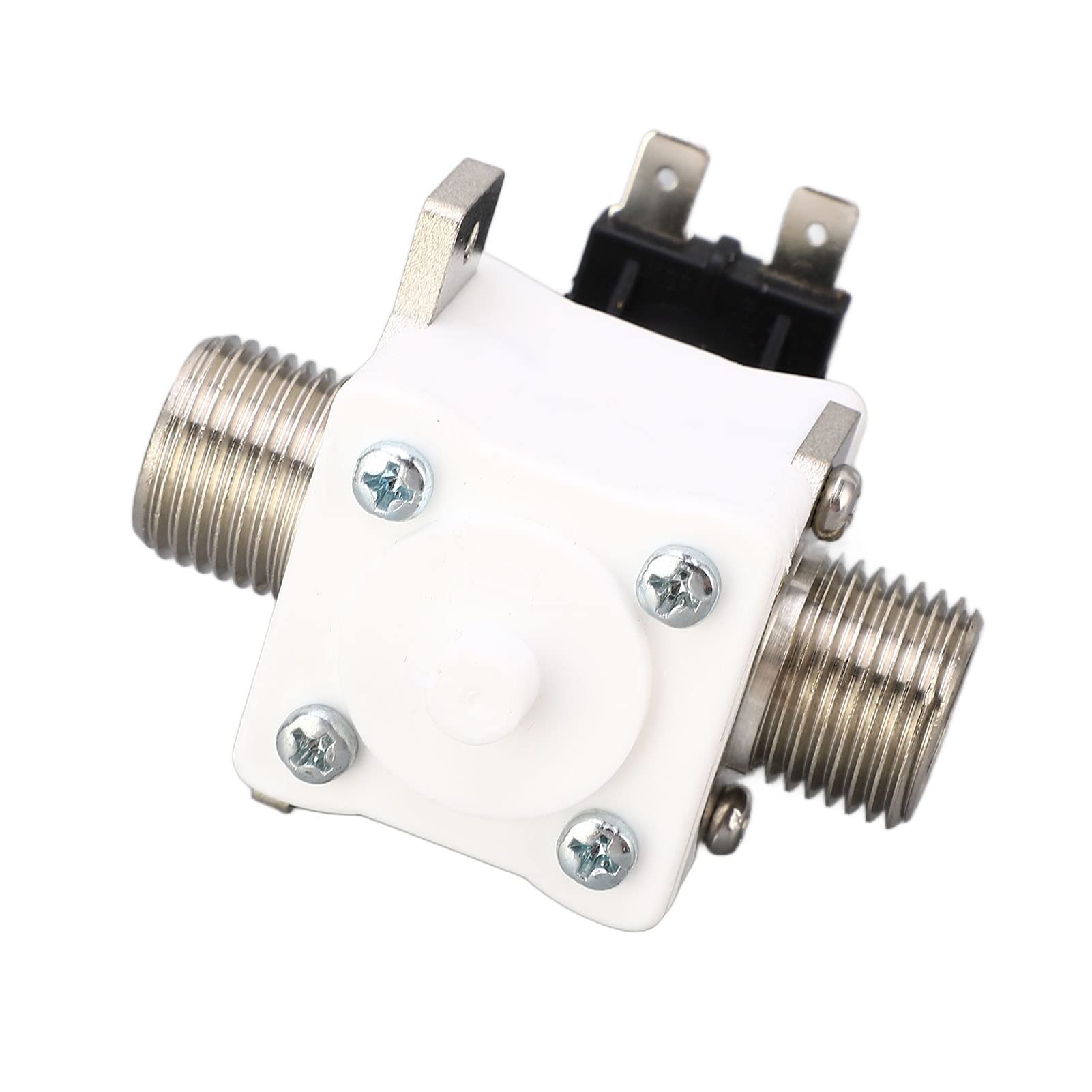 Válvula de agua, válvula solenoide eléctrica de tubo engrosado con rosca de 1/2 pulgada DC24V Sellado fuerte retardante de llama for tubería Válvulas Eléctricas