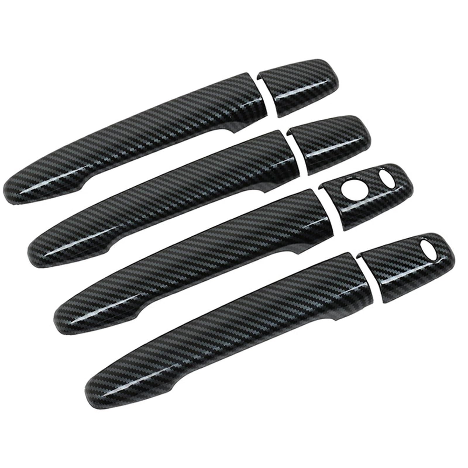 YESKIT Exterior Door Handles Cover Trim Car Accessories for Mitsubishi for Lancer 2008-2017(with Keyless Hole)