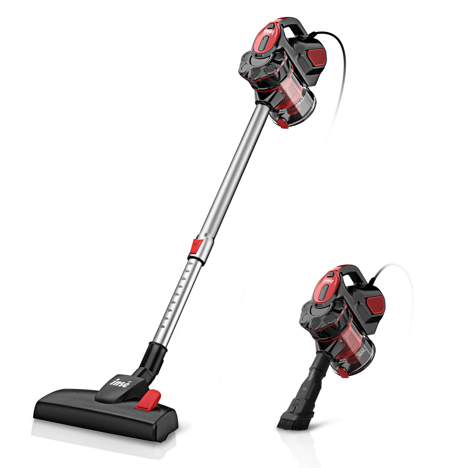 INSE I5 Stick Vacuum Cleaner 18KPA Powerful Suction with 600W Motor