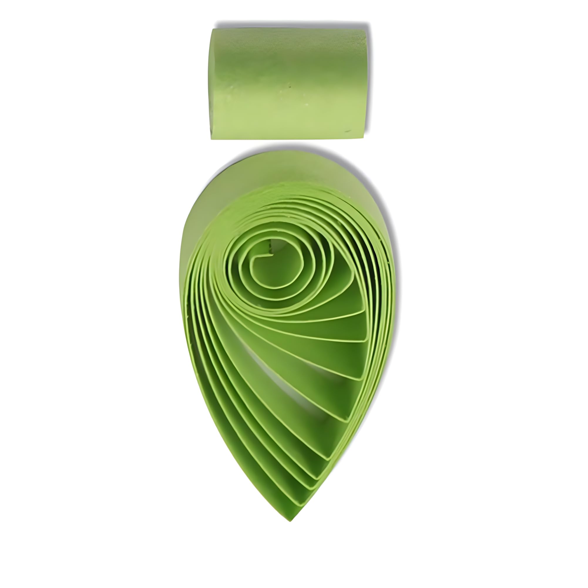 Quilling Paper Metallic Paper Strips 3mm Roll for Craft Card Making Single Color Quilling Strips 1/8inch 60Pcs by ODETOJOY (Green)