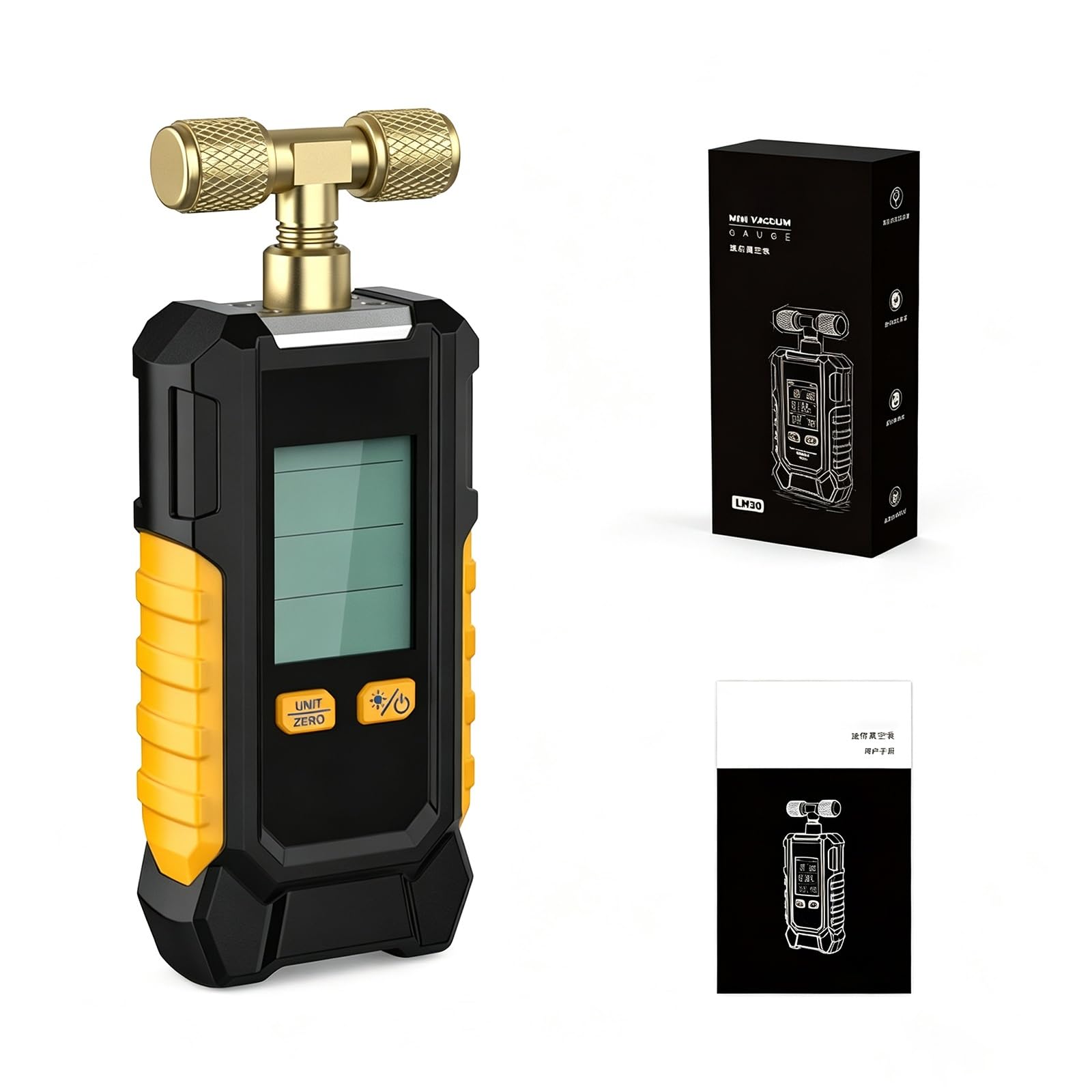 Vacuómetro digital para aire acondicionado y comprobador de presión
