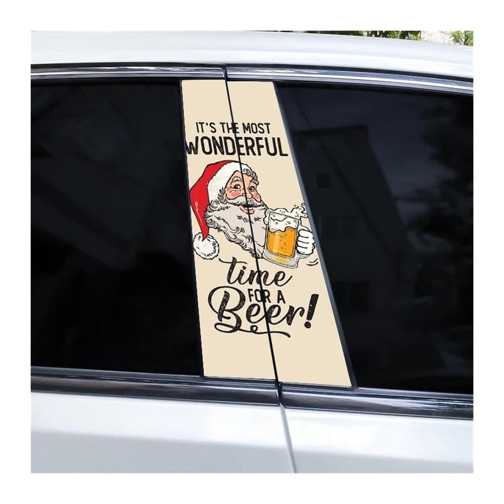 Body Parts 2pcs Car Center Pillar Sticker Illustration Auto B-Pillar Waterproof Protective Film(B)