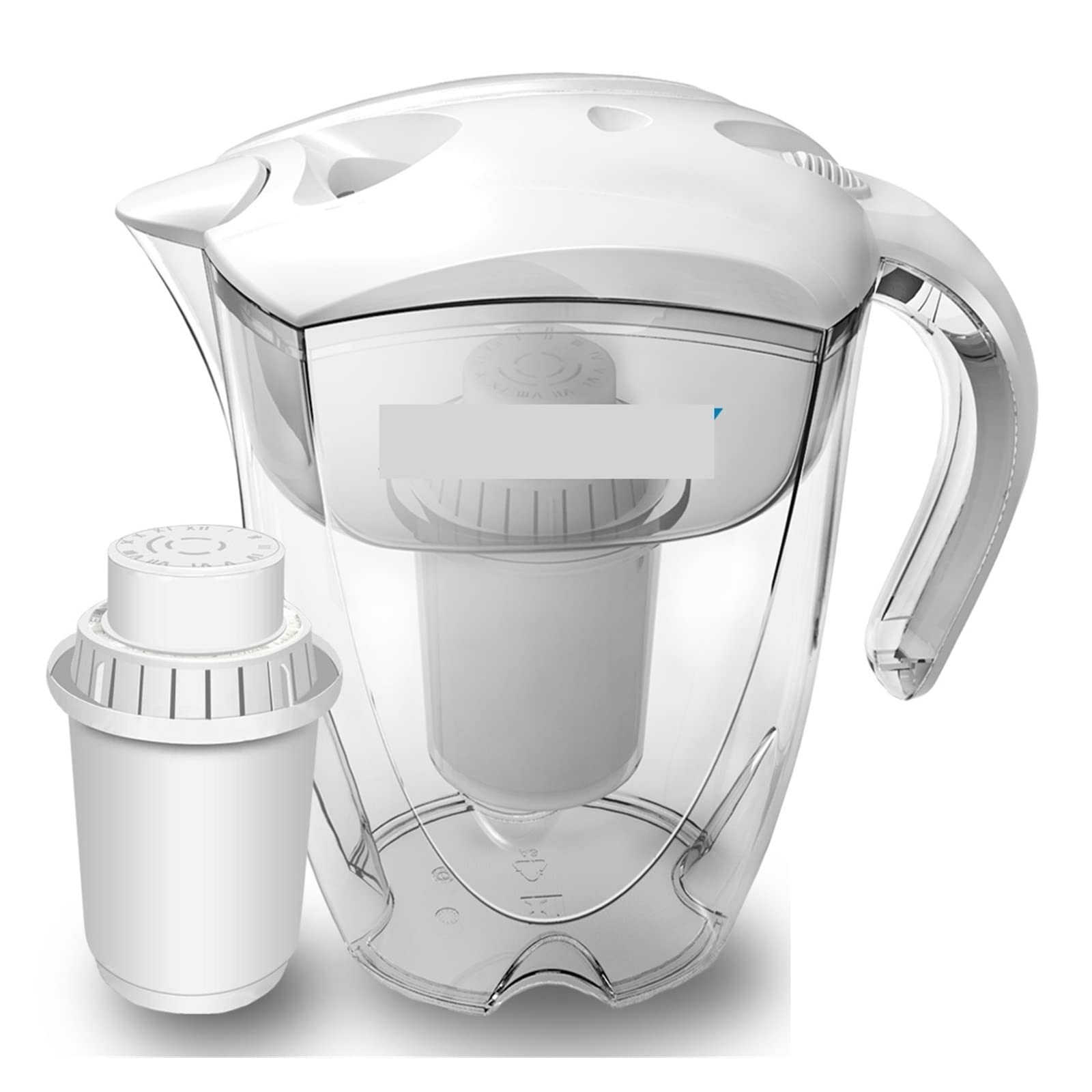 Filtre Osmoseur, Ioniseur de filtre de pichet d'eau alcaline minérale de 3,5 L - Filtres longue durée de 400 L - Système de filtration purificateur - Alcalinisateur de pH(3 x Replace Filter)