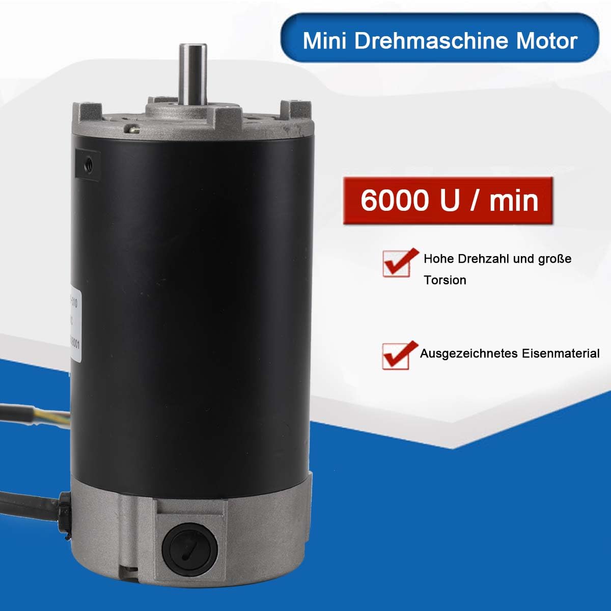 Mini Moteur de Tour, Moteur Electrique 220v 550w 6000RPM/m, Haute Vitesse à Couple élevé, Moteur de Remplacement pour Tours équipements de machines