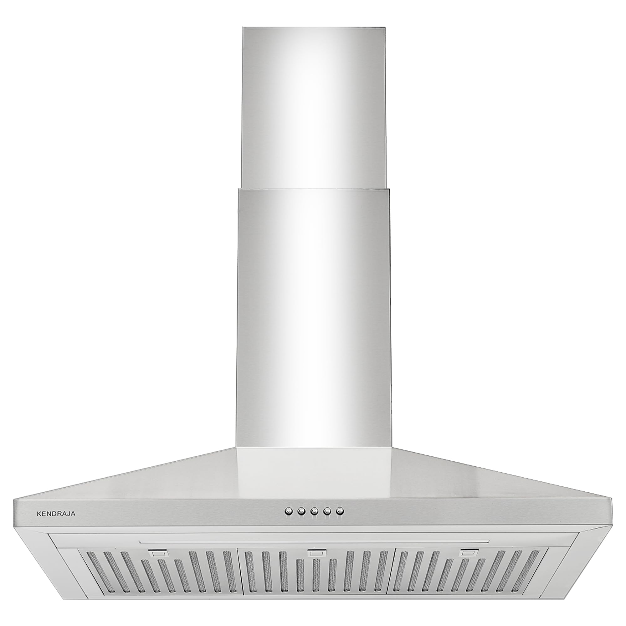 36 Inch Wall Mount Range Hood| 700 CFM Stainless Steel Kitchen Vent Hood| Ducted/Ductless Convertible| 3-Speed Push Button Control| Dishwasher-Safe Filters| LED Strip Light - 1