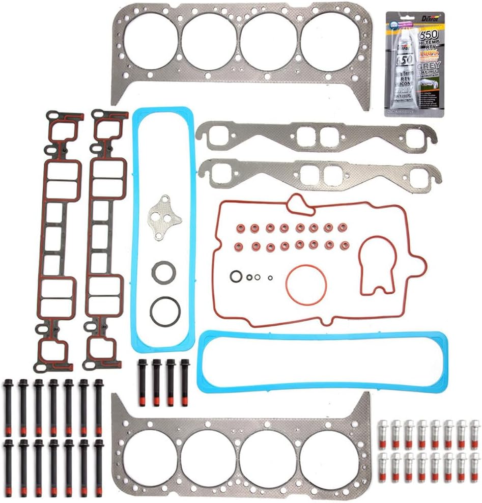 HS7733PT-16 Head Gasket Set Bolts Kit fit for 1999-2000 for Cadillac for Escalade 5.7L 1996-1999 for Chevrolet for C1500 5.7L 1996-1999 for Chevrolet for C1500 Suburban 5.7L replace