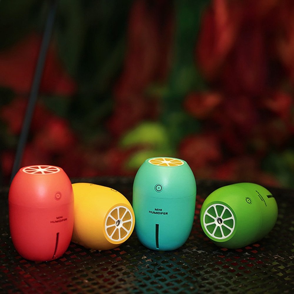 Amazon | ミニ ディフューザー レモン型 加湿器 超音波式 かわいい USB