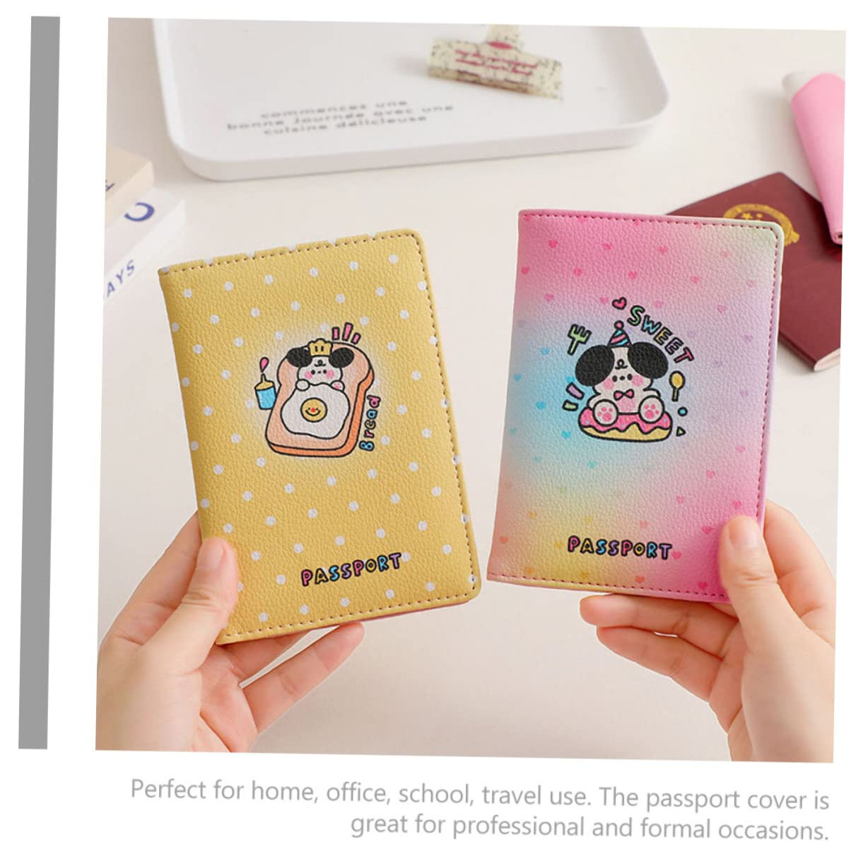 5pezzi Portadocumenti Per Passaporto Con Design Leggero e Resistente Organizer Per Viaggi Famiglia Custodia Pratica Per Carte e Documenti Portafoglio Multifunzionale Per Uomini e
