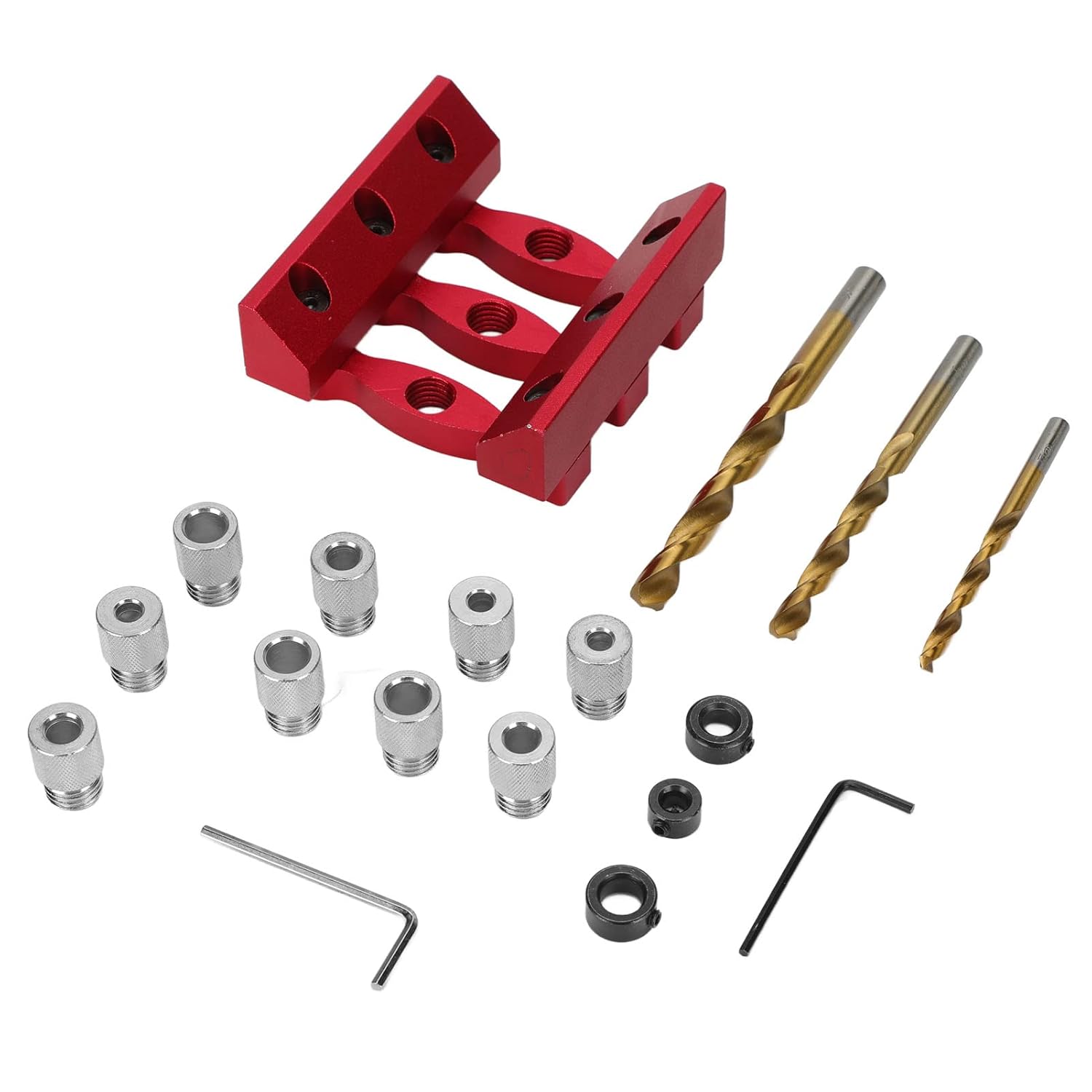 Self Centering Doweling Jig Kit, Punch Locator Dowel Jigs 18Pcs/Set for