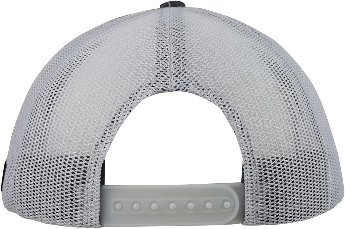 Kerusso SWC4443 Cross Stitched White Cross Mens One Size Fits Most All Cotton Mens Baseball Cap Hat for Outdoor Activities, Grey/White