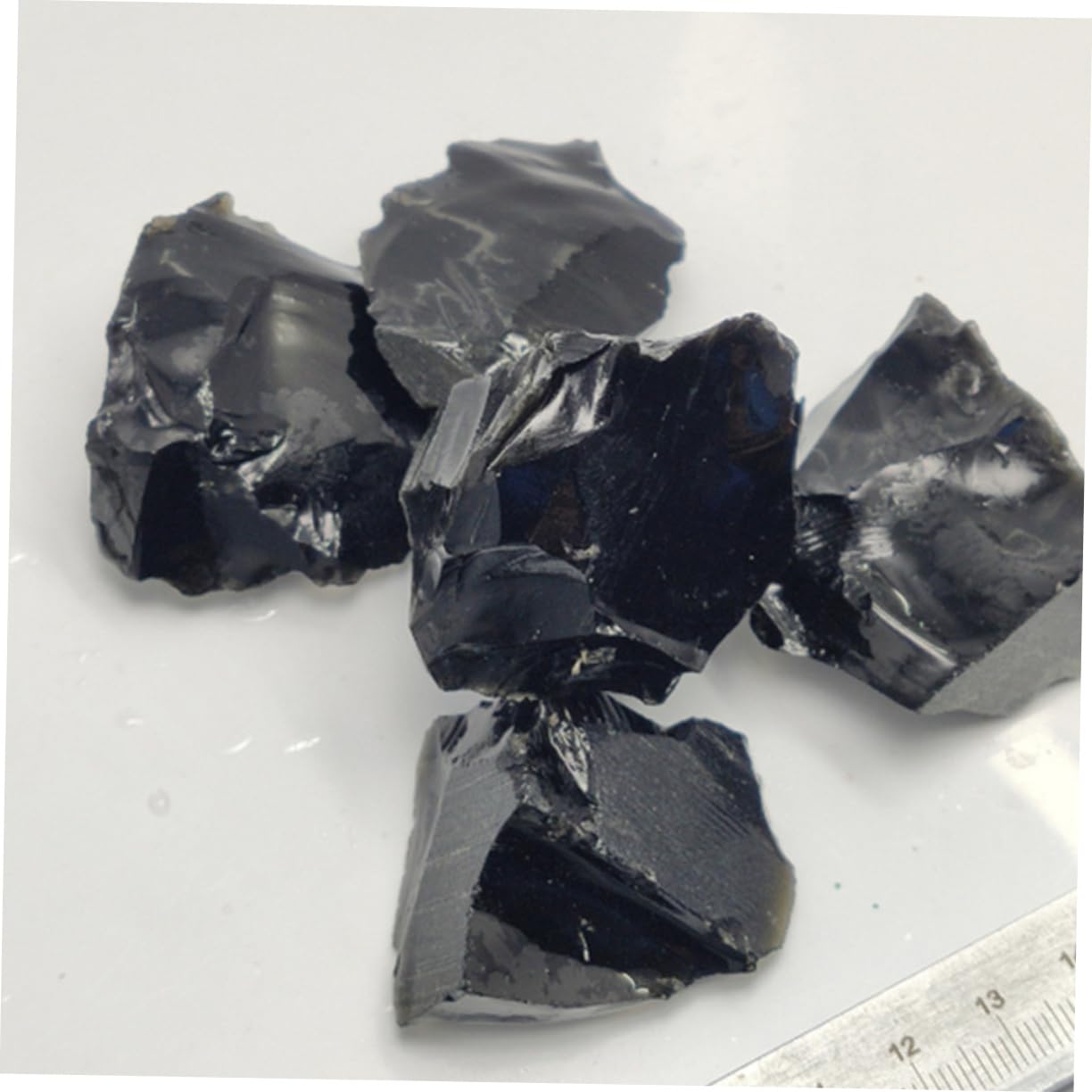 VALICLUD 5 Sätze Obsidian Duftstein Obsidiansteine Obsidian-steindekore Kleine Steindekore Natürlicher Obsidianstein Natürliche Kristalle Natürlicher Kristall Schwarz 5 Stücke * 5