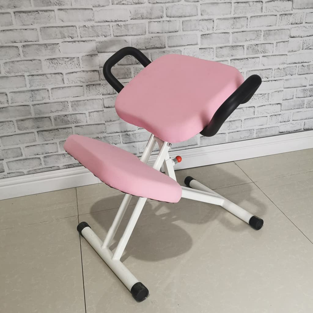 Chaise ergonomique à genoux avec accoudoirs pour bureau à domicile